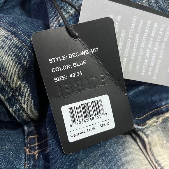 DECIBLE Mens Jeans Sz 40x34 - Picture 6 of 8
